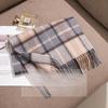 Autumn and Winter New British Style Pure Cashmere Scarf Plaid Scarf Men's Warm Neck Protector Couple Style
