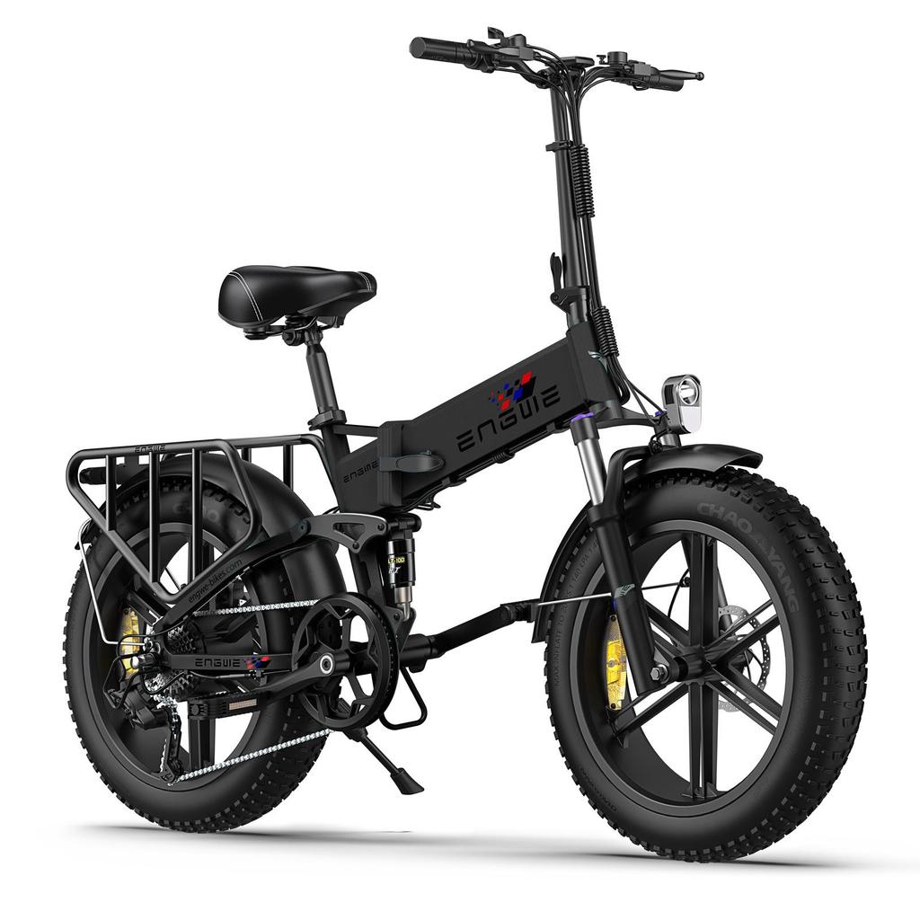 ENGWE ENGINE X 250W Electric Bike - 25km/h, 120km Range, 20" Fat Tire E-Bike with 7-Speed Gears