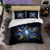 Sheffield Wednesday Football 3 Piece Bedding Set Soft Duvet Cover Set with Pillowcases Printed Bedroom Decor Set for Home