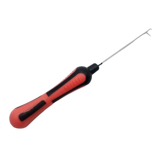 5Pcs Baiting Needles Crochet Hooks Set Non-Slip Handle Design Comfortable Grip Rigging Needles Carp Fishing Tackle Kit