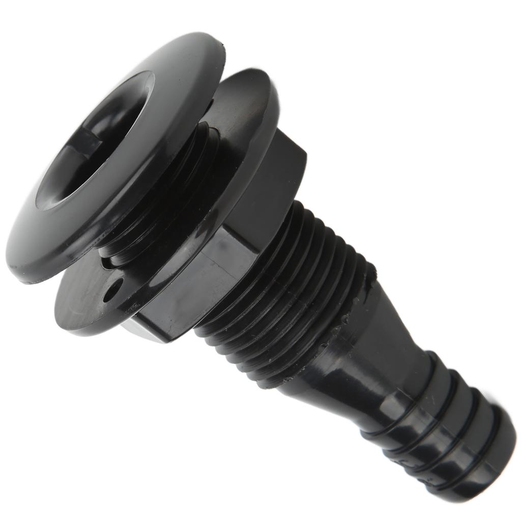 58-дюймовый сквозной фитинг для корпуса, прямой, ударопрочный, ABS, шланговый соединитель, аксессуар для лодок