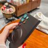 Подходит для Samsung S25ultra Чехол для телефона с жидким металлическим покрытием, магнитный, мягкий, S24, защитная пленка для объектива, противоударный защитный чехол