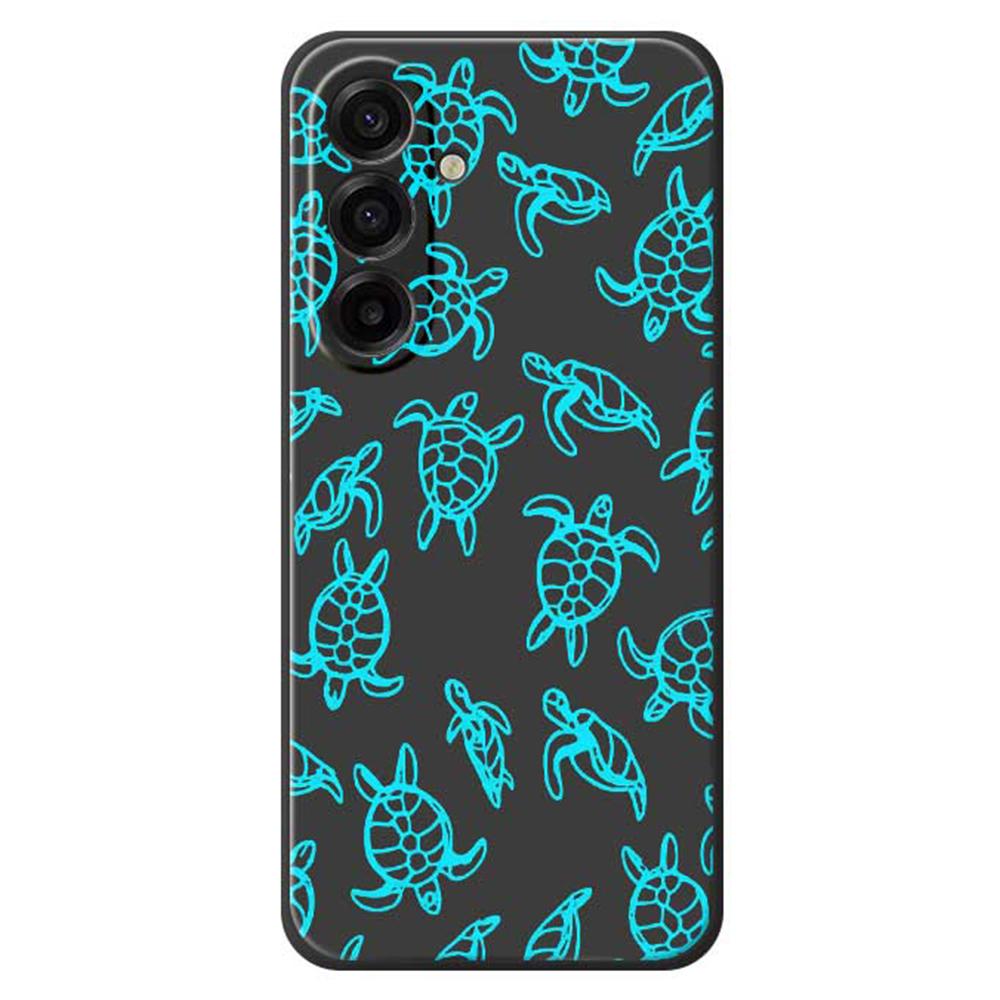 For Samsung Galaxy A17 5G Case Tortoise Pattern Printing Straight Edge TPU Phone Back Cover