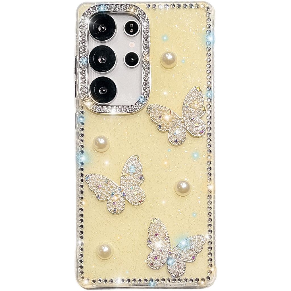 Samsung S11Ultra mobile phone case A11 flash diamond A11 pearl butterfly S11FE anti-drop A11 protection