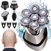 Razors for Men 5 In1 Bald Head Shaver 7 Head Electric Razor for Men Face and Head Smooth Waterproof Cordless