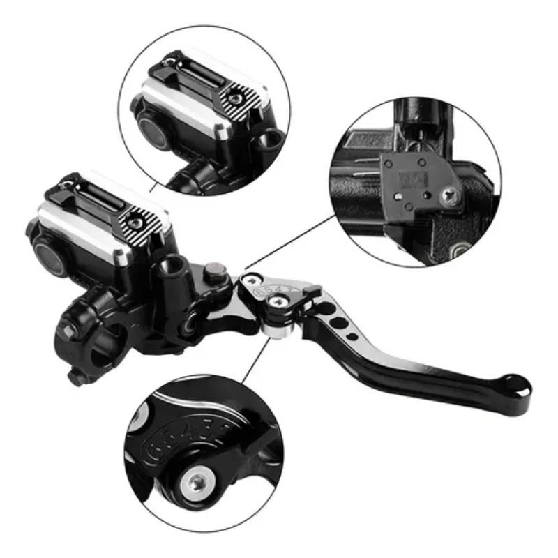 Motorcycle Left Clutch handle Right Brake Pump Master Cylinder Hydraulic Brake Lever For Dirt Pit Bike ATV Quad Moped Scooter