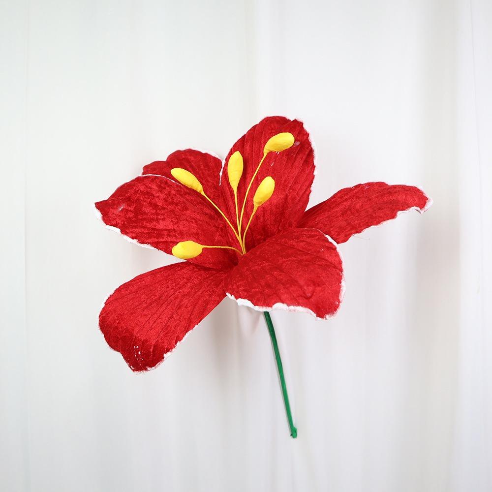 Foam Material Velvet Flower Large Scale Base Flowers Runway Decoration Fake Flowers Event Venue