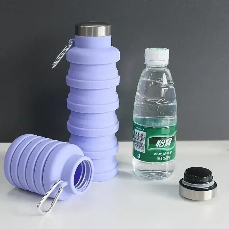 Складная бутылка для воды, многоразовая, не содержащая БФА, силиконовая, складная, портативная походная чашка для активного отдыха, альпинистских туров