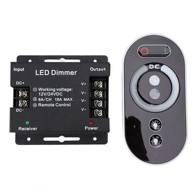 Диммер DC 12V‑24V 18A PWM светодиодная лента диммер с RF пультом дистанционного управления регулировка яркости