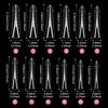 Dual Forms Nails Mold 120Pcs False Tips Quick Building Uv Gel Acrylic Nail Mold Full Cover Nail System Shaping Extension Top
