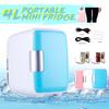 4L 220V-240V/12V Eletric Car Home Dual-Use Refrigerator Fridge Car/Home Mini Dual-use Cool Warmer Dormitory Cans Cooler
