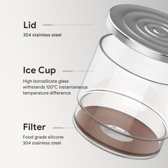 Минималистский кофейный кувшин с эффективной многоразовой фильтрацией