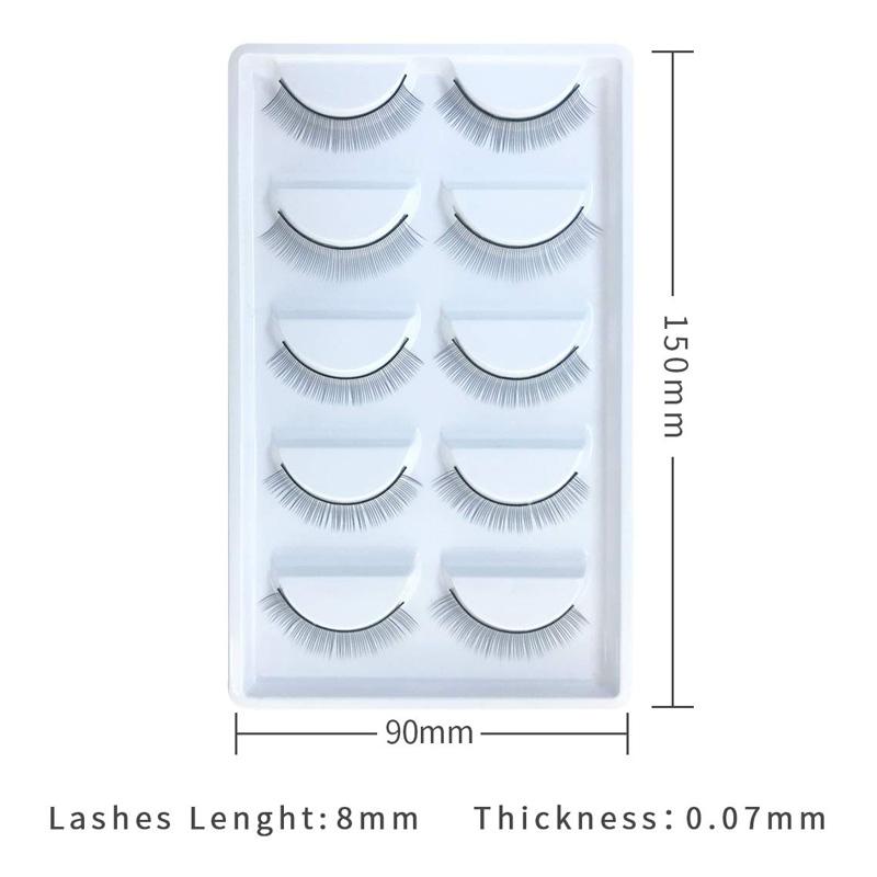 25 пар тренировочных ресниц для наращивания ресниц, тренировочные полоски для наращивания ресниц, тонкие ленты 8 мм для изготовления собственных ресниц