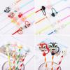 Sealing Lids Drinkware Accessories Cartoon Straws Plugs Silicone Dust-Proof Cap Pipette Tip Cover
