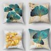 1 шт. Наволочка с принтом листьев гинкго, мягкий и уютный чехол для подушки 45X45 см, односторонняя