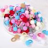 20pcs/Set New Colorful Elastic Plush Ball Rubber Band for Baby Girls Sweet Scrunchie Hair Ties Hair Bands Kids Hair Accessories