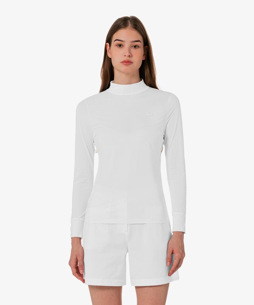 LACOSTE Женская Базовая Футболка с Длинным Рукавом и Воротником Tf211E-56G 001