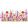 Весна Лето Цветок Бабочка Наклейка на Окно Цветная Цветочная Наклейка на Окно Съемные Двусторонние Статические Наклейки для Дома Офиса Декора Классной Комнаты