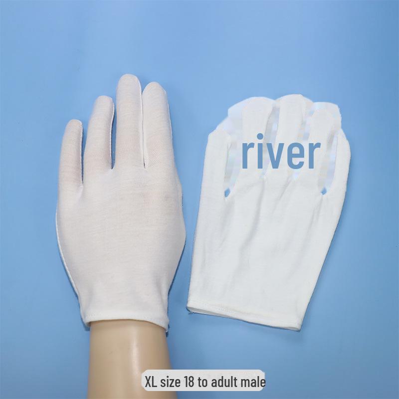 Детские белые хлопковые перчатки для выступлений и спортивных мероприятий