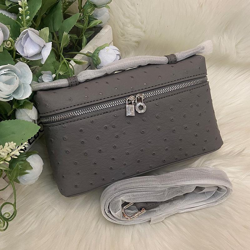 LP19 Fashionable Versatile 2025 New Genuine Ostrich Leather Crossbody Bag - Gigi Style Handbag