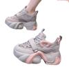 European and American Dad Shoes Women's 2024 New Mesh Breathable Thick Sole Versatile Elevated Vulcanized Women's Shoes Platform