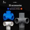PVC Multi-Way Plastic Fittings: 20, 25, 32, 50mm for Right Angle Shelving & Water Supply