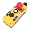 Crane Hoist Controller Push Button Switch Water Resistant 2 Key IP68 Industrial Remote Control with Emergency Stop