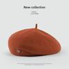 Women's Cross-Border Wool Beret: Autumn/Winter Korean-Style, British Retro Octagonal Painter Hat for Large Head Circumference