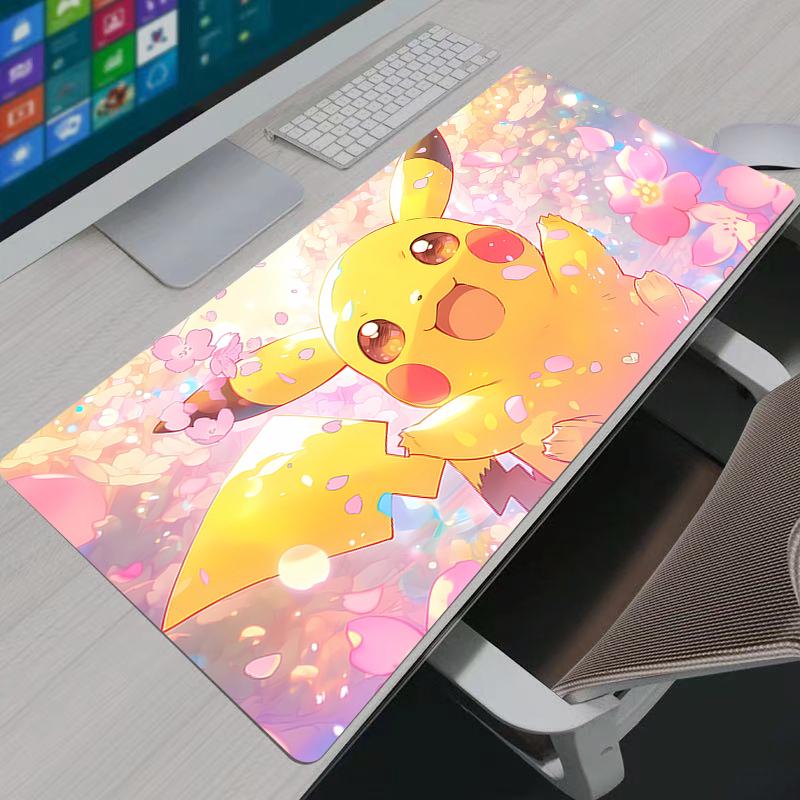 Mouse pad Pokemon Pikachu professional eSports game players Speed Lock Edge Rubber Game Desk Mousepad Keyboard Mat