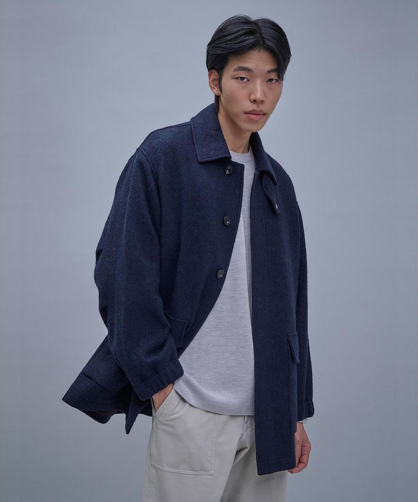 Shift.G Wool Safari Coat Navy