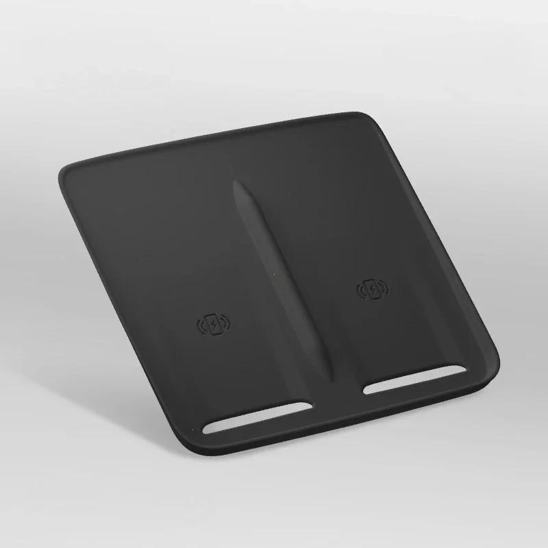 Для Zeekr 7X Беспроводная зарядная панель центральной консоли Противоскользящий силиконовый коврик Декорация интерьера автомобиля Специальные аксессуары
