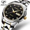 JINSHIDUN New Business and Leisure Men's Watch Automatic Mechanical Watch Luminous Waterproof High-end Business Watch Male