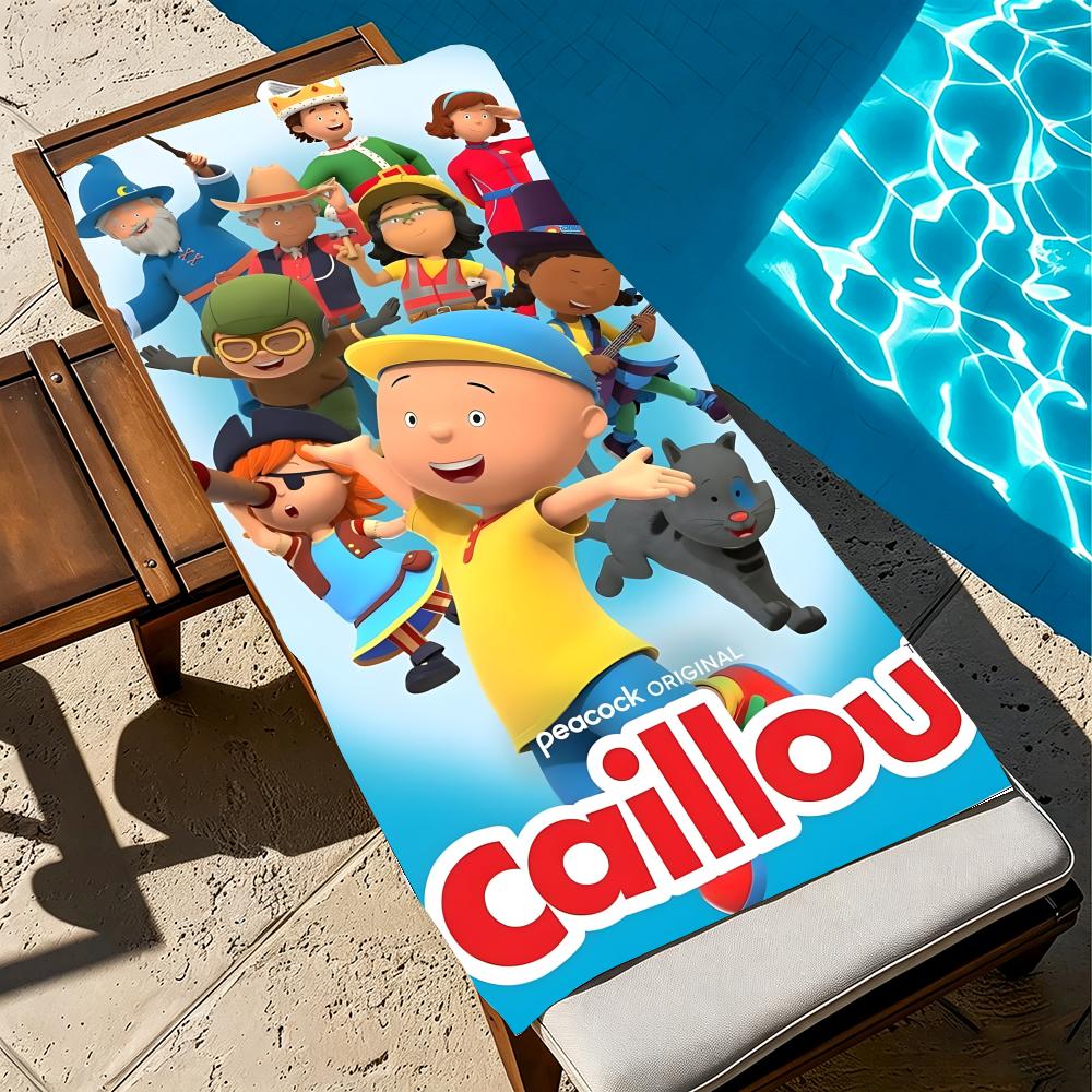 C-Caillou-S Полотенце Микрофибра Пляжное Полотенце, Быстросохнущее, Без Песка, Ультратонкое Волокно, Супер Мягкое.