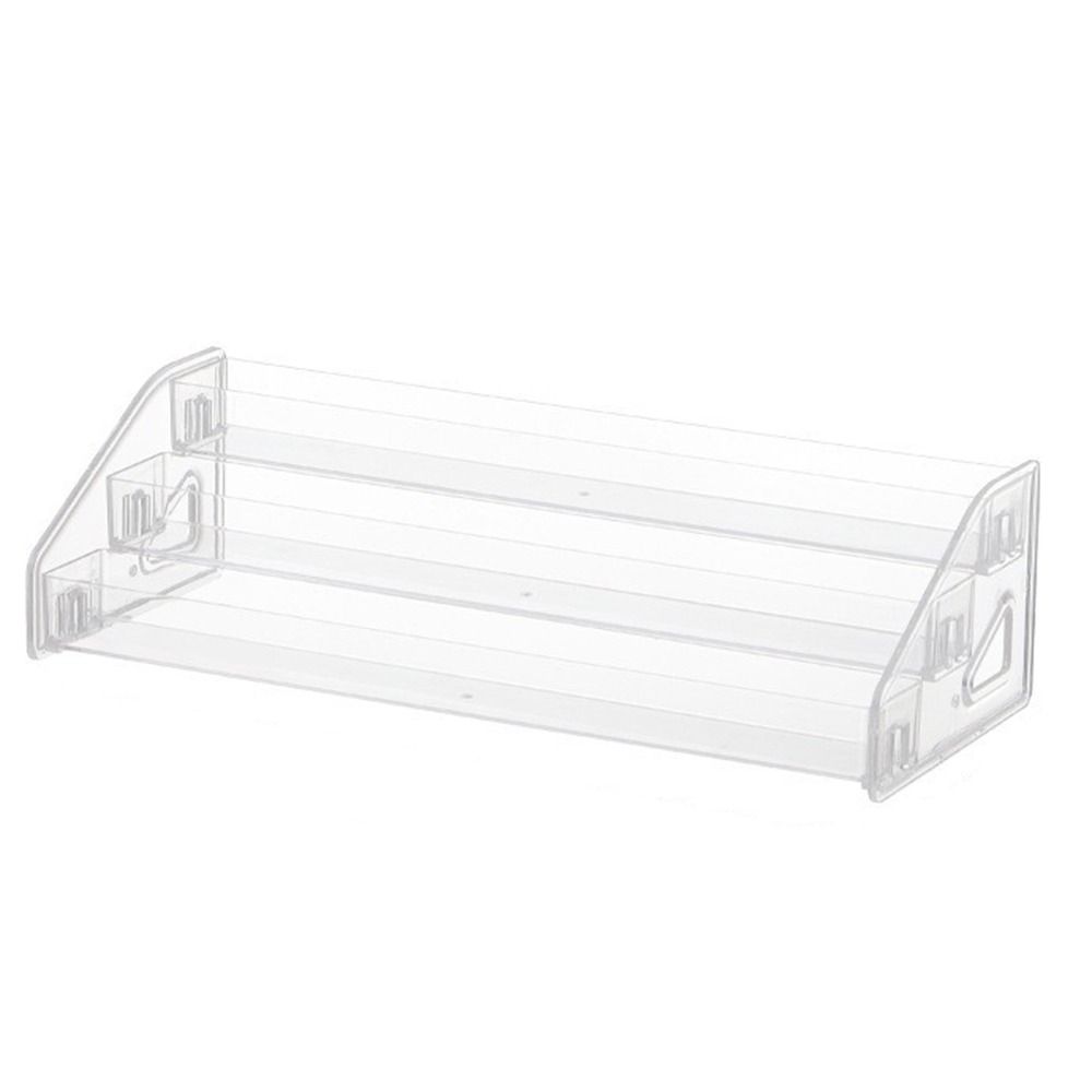 Прозрачный держатель для лака для ногтей, экономящий место, подставка для очков, поднос для хранения косметики, кладовая