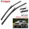 2PCS Wiper Blades For Toyota Tundra Sequoia 2007-2017 26" 23" Fit Front Windshield Windscreen Window Brushes Cutter Accessories 2014 2015 2016 2017