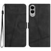 For Samsung Galaxy S25 Edge Case Flip Leather Retro Phone Cover Lines Imprinted