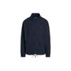 Polo Solid Color Single-Breasted Polo Collar Long Sleeve Jacket Men Jackets Navy-Blue MNPOOTW16020835-410