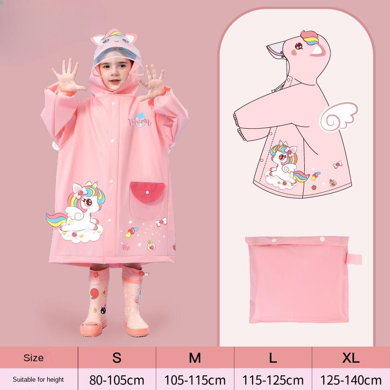 Детский плащ для девочек и мальчиков, детский плащ для девочек, непромокаемая одежда, пончо для детского сада, 5 детей, 4 лет