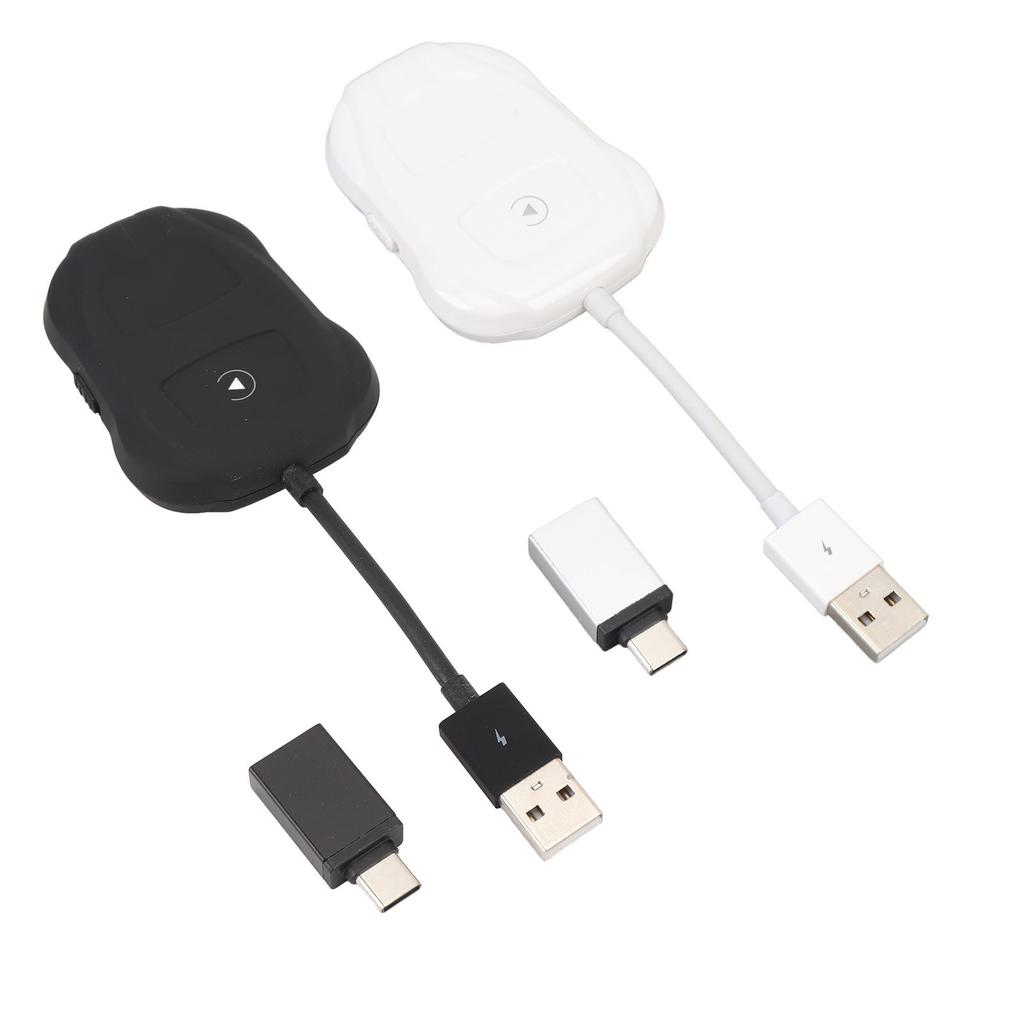 Автомобильный беспроводной адаптер для Carplay для Android Auto 2,4 ГГц 5 ГГц Plug and Play USB Type C 2 в 1 Car Wi