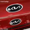AANG1 Car Front Hood Emblem Rear Trunk Badge Sticker For KIA Sportage Ceed Sorento Cerato Optima Picanto Rio Soul Car Accessories