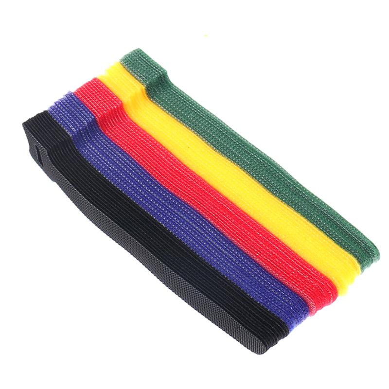 30Pcs Detachable Cable Ties Color Reusable Nylon Ties T-Type Cable Organizer