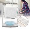 Kitchen Detachable Bar Towel Drying Rack Storage Organizer Rack for Dishcloth Sponge Soap(Grey)