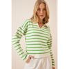 Women's Polo Neck Knitwear Sweater Us00293