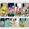 ST86 Spongebob Friend Case for iPhone 16 15 Plus 14 13 12 11 Pro 8 7 6S 6 SE 5S X XR XS Max Realme C30 C33 C31 9I Huawei P30 Black Sofe Cover