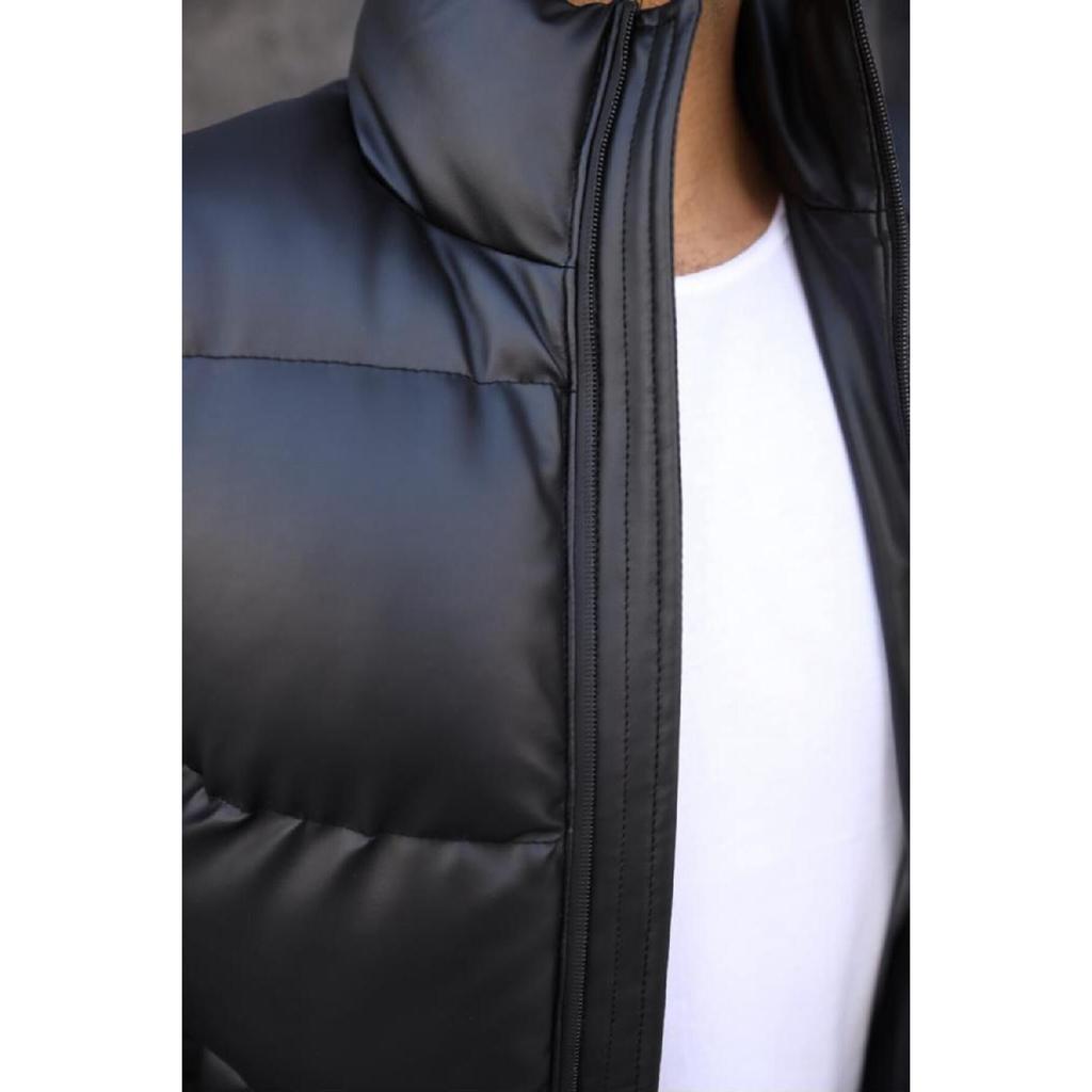 Кожаное пальто большого размера, надувное новое сезонное водонепроницаемое и ветрозащитное мужское зимнее пальто