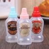 4Pcs Mini Sauce Bottle 40Ml Ketchup Honey Tomato Salad Containers Refillable Portable Sauce Bottle Jars Seasoning Dispensers
