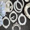 10Pcs Relief Retro Frame Hollow Out Square Round Shape Picture Frame Gorgeous Relief Hand Diy Decorative Collage Material