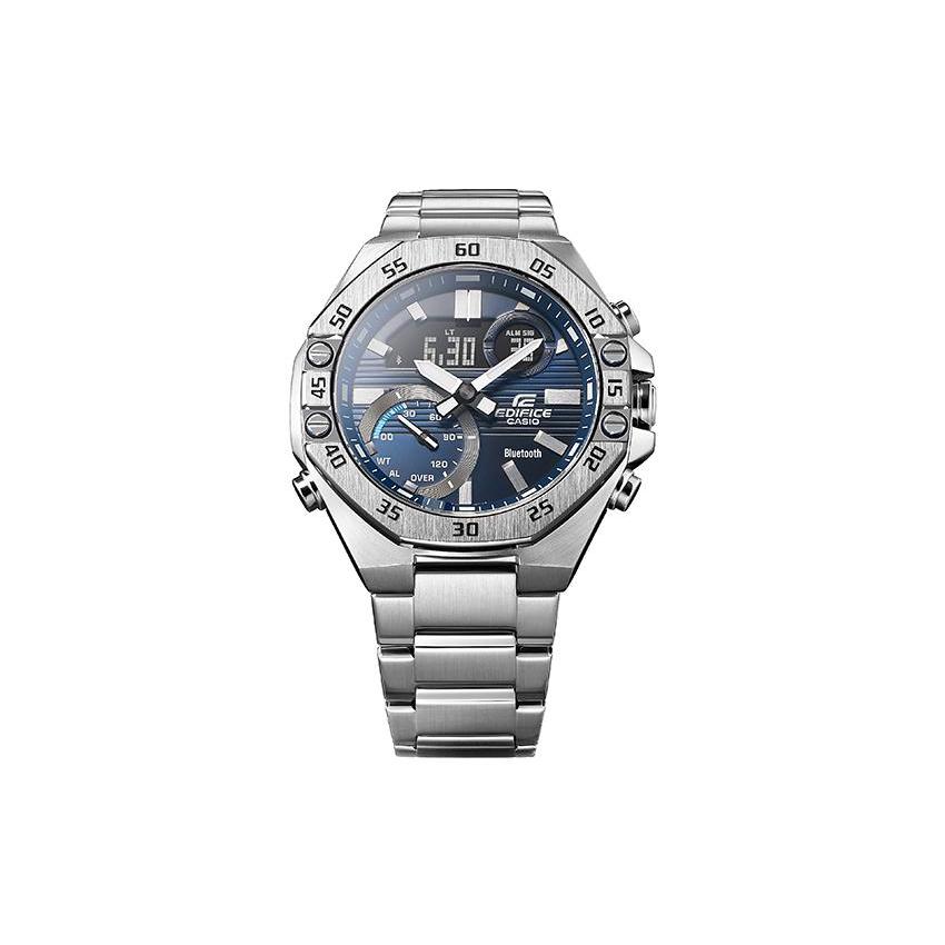 Casio Мужские часы EDIFICE 51 мм Синие ECB-10YD-2A ECB-10YD-2A
