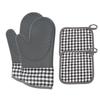 Heat-Resistant Silicone Gloves and Coaster Set