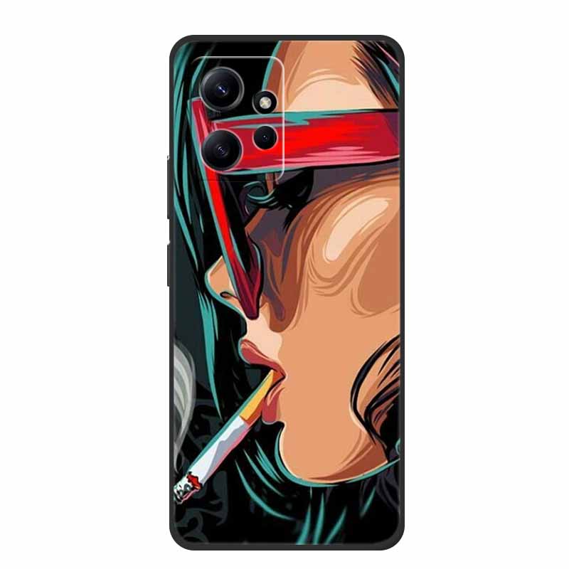 For Xiaomi Redmi Note 12 4G Case Animals Soft Silicone TPU Phone Cases Back Cover for Redmi Note12 4G Fashion 23021RAA2Y Fundas